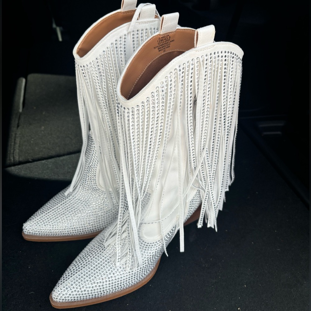 Paredisa fringe western cowboy boot Jessica Simpson